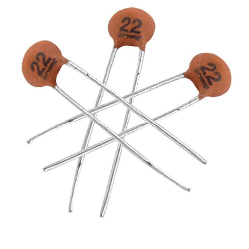 30 x 22pF DC 50V Low Voltage DIP Ceramic Disc Capacitors Gift