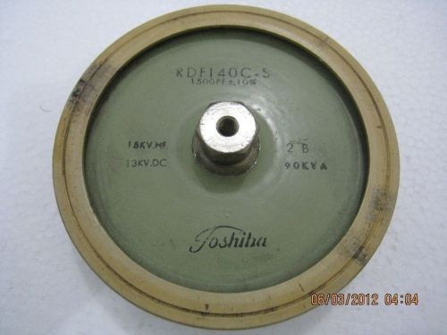 Toshiba rdf140c-s 1500pf 15kvhf 13kvdc 90kva ceramic transmitting capacitor for sale