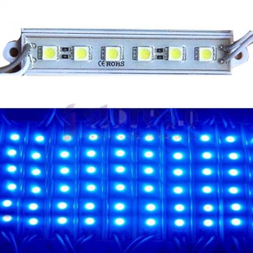 20 x blue  5050 6 led module ip68 waterproof 12v dc for sale