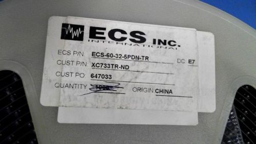 25-pcs frequency 6.000mhz 32pf ecs inc ecs-60-32-5pdn-tr 60325 ecs60325pdntr for sale