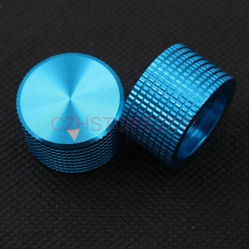 6PCS Solid Aluminum CD Amplifier 6mm Shaft Potentiometer Volume Knob,25*15.5mm