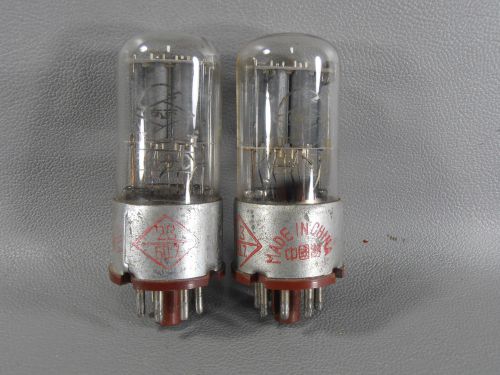 2 x 6?9? = 6SL7GT = 6N9P Vintage Double Triode Tubes CHINA METAL BASE