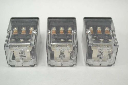 LOT 3 POTTER BRUMFIELD KRPA-14DN-24 24V-DC 240V-AC 10A AMP 1/2HP RELAY B353419