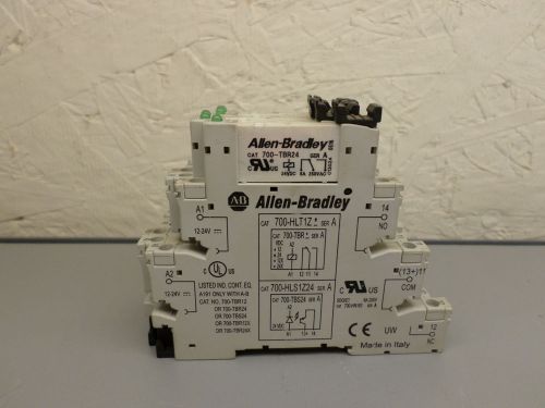 Lot of 6 700-TBR24 with 700-HLS1Z24 Base Allen Bradley 700TBR24 N394