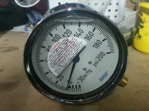 Wika industrial pressure gauge p/n 9314610 liquid filled 4&#034; for sale