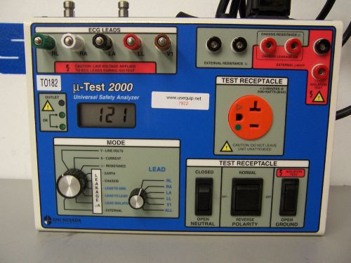 7922 DNI NEVADA U-TEST 2000 UNIVERSAL SAFETY ANALYZER