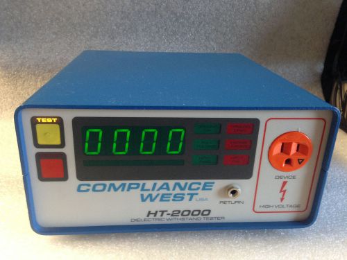 Compliance west ht-2000 ac hipot dielectric withstand tester for sale