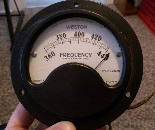 Weston Frequency Meter 360-440 Model 814