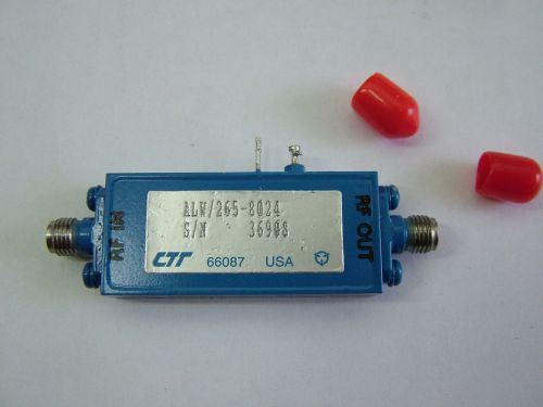 RF AMPLIFIER K BAND 18GHz - 26.5GHz CTT ALW/265-8024 GAIN 20db PO 10dbm