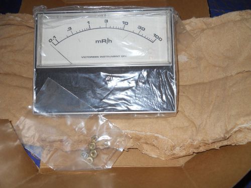 Victoreen Radiation Detection Meter Movement Large 6 1/8 &#034; x 4 9/16&#034;