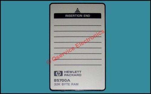 Hewlett-Packard HP 85700A 32K Memory Card For Analyzers Verified OK