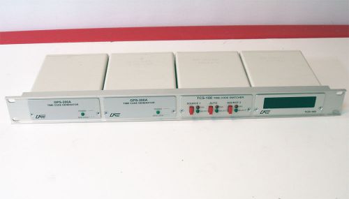 2 TIME CODE GENERATOR GPS-200A, SWITCHER TCS-100, DISPLAY TCD-100 , RACK