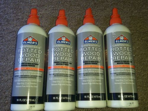 4- Elmers Carpenters Wood Glue Rotted Wood Repair 16 Ounces