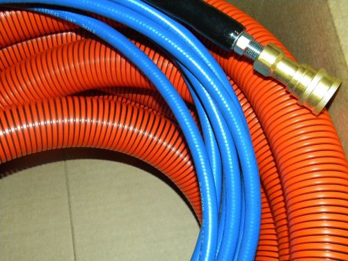 Carpet Cleaning 25ft Vacuum &amp; Solution Hoses W/QD  ORANGE