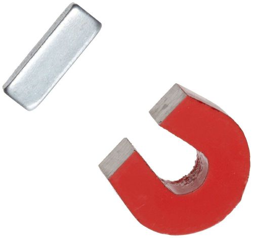 Red Cast Alnico 5 Horseshoe Magnet With Keeper 095421072798
