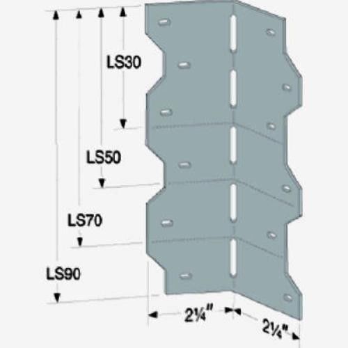 Simpson Strong Tie  7&#034;, Adjustable L-Angle, Reinforce Angle Connections 4 Pack