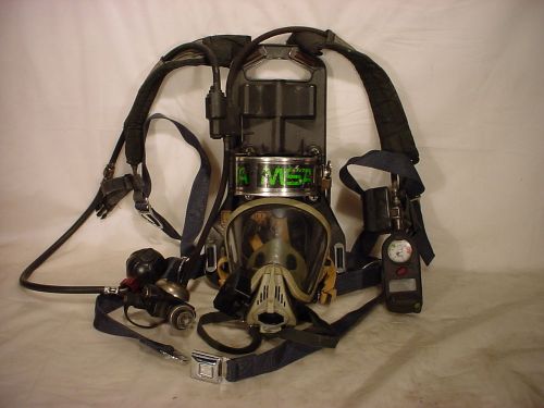 Msa mmr firehawk hud fireman fire dept scba air pack hp 101214 for sale