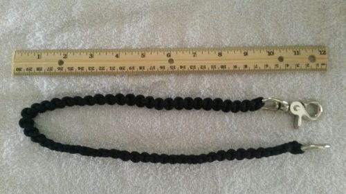 Black corrections/law enforcement key lanyard