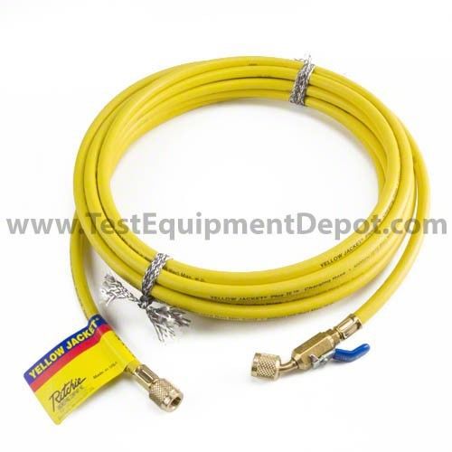 Yellow Jacket 29125 25&#039;, Yellow, Compact Ball Valve, Plus II 1/4&#034; Hose