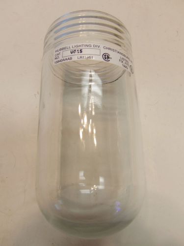 HUBBELL LIGHTING VG-15 VAPORPROOF GLASS CYLINDER GLOBE  FREE SHIPPING