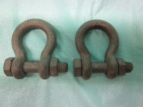 2 galvanized chicago 1/2 d ring shackle 2 ton clevis for sale