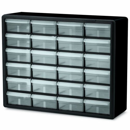 24 drawer plastic new akro-mils 10124 parts storage hardware and craft cabinet for sale