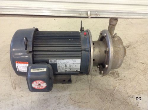 US Motors 5HP Motor 3510Rpm 1-3/4&#034; &amp; 1-1/4&#034; NPT Stainless Steel Pump  S662A