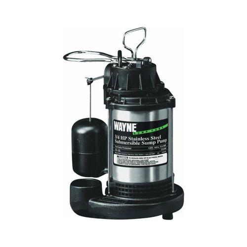Wayne CDU980E 3-4 HP Stainless Steel Sump Pump with Vertical Float Switch