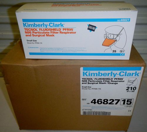 Kimberly clark fluidshield n95 particulate filter respirator surgical mask case for sale