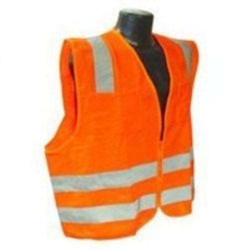 New radians sv8osxl class 2 solid safety vests  orange  extra large for sale