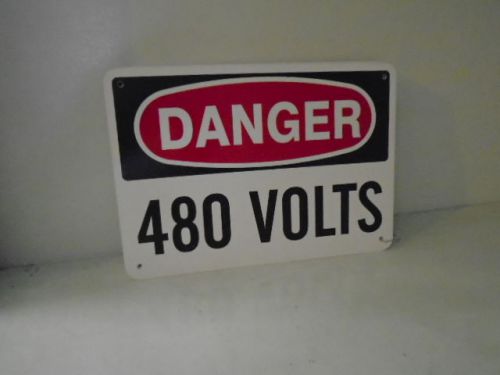 480v safety warning sign used 1 lot of 20 free shipping to us customers for sale
