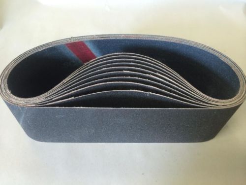 NEW *Set of 10* Wet / Dry 150 Grit Abrasive Sanding Belts 3&#034; x 24&#034; FREE SHIPPING