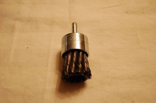 Weiler 1-1/8&#034; knot style wire end brush .014 22,000 rpm&#039;s 10027 for sale