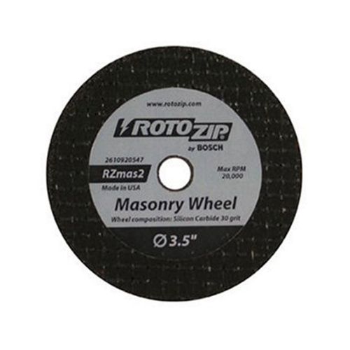 ROTOZIP RZMAS2 Zip Mate® Masonry 3-1/2&#034; Cut-Off Wheel 36 Grit 2 Pack