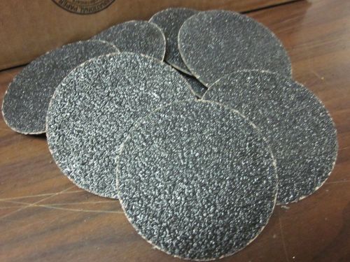 10pc 3&#034; 36 grit roloc cookie discs silicon carbide sanding disc roll lock type r for sale