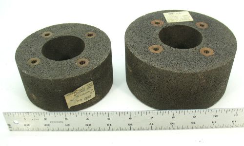 2 COMET Heavy Grinding Wheel Drums ~ 5&#034; &amp; 6&#034; Diameter, 2 1/4&#034; Center Bore