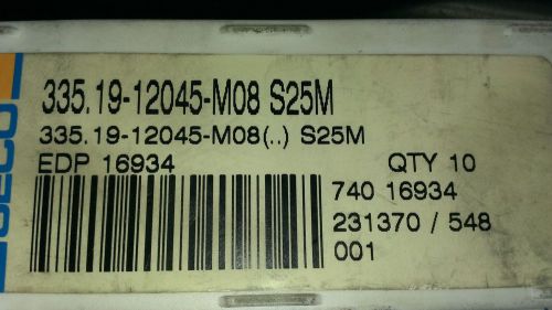 SECO 335.19-12045-M08 S25M #16934 (3 Pcs)