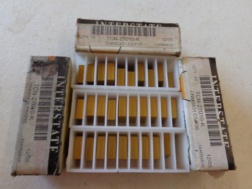 29 INTERSTATE CARBIDE INSERTS CNMG431 C5/P30