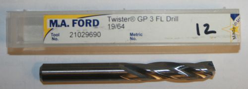 M.a. ford #21029690 screw machine length drill bit carbide new for sale