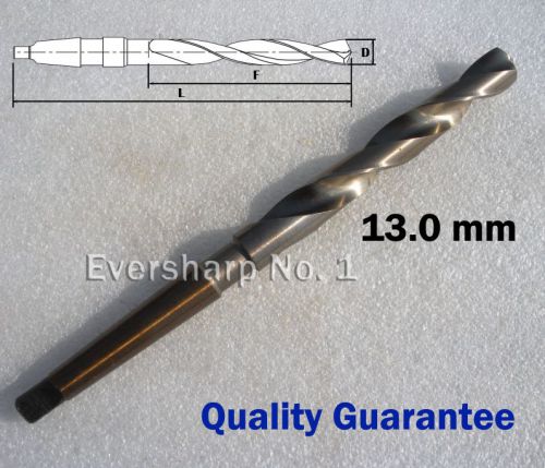 Lot 1pcs HSSCo M35 Fully Ground Morse Taper Shank Twist Drill Cutting Dia 13.0mm