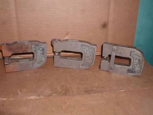 3pc Lot Toolset 10L-6-4 Punch Press C-Frames 4&#034; Deep Throat