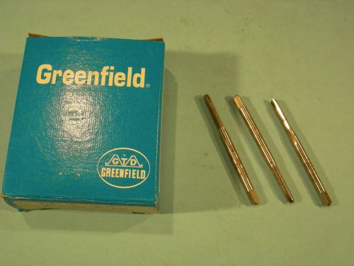 Qty 3 New Greenfield 5-40 NC GH2 HSS 2 Flute Spiral Point Bottom Gun Taps