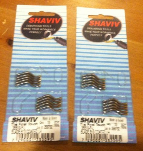 SHAVIV TYPE B10-P-L COATED BLADES LEFT HANDED SHAVIV EDP #29096 (2) PACKAGES