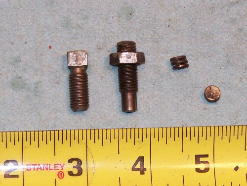 9&#034; SOUTH BEND LATHE HEADSTOCK PARTS SET SCREW JAM NUT SQ  SET SCREW SPRING SHOE