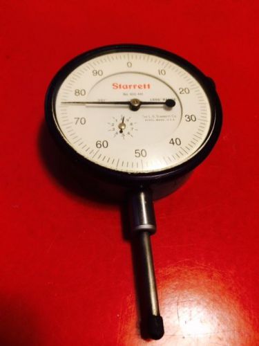 Starrett 1&#034; travel dial indicator, gradeuation 0.001, No.655-411