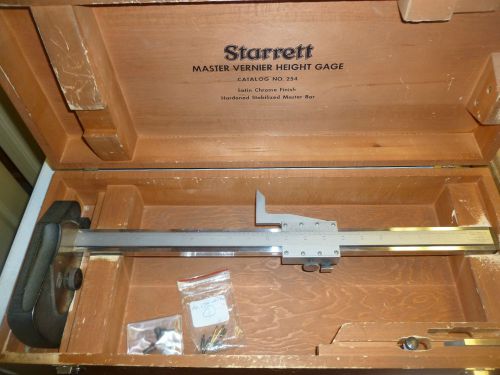 Starrett Master Vernier Height Gage 254 Vintage w/ Original Case