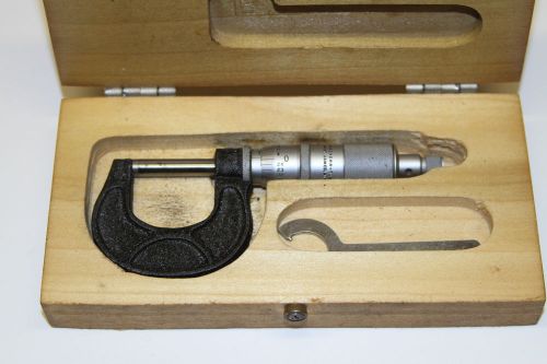 SCHERR TUMICO 0-1&#034; OUTSIDE MICROMETER EXCELLENT CONDITION!