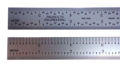 Blem Cosmteic Second PEC 36&#034; Rigid 5R (1/10,1/100,1/32,1/64) machinist ruler