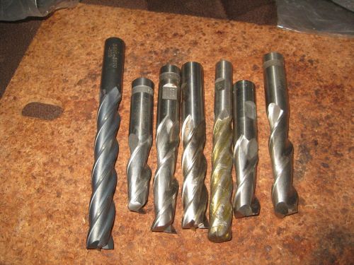 machinist cutting tools end mills 7 tools