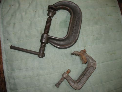 2 &#034;C&#034; Clamps J F Williams &amp; co &amp; Gedney